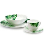 VAJILLA 4 X 16 DECORADA VITROCERAMICA SELVA HOME ELEMENTS