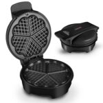 WAFLERA ELECTRICA ANTIADHERENTE 20 CM NEGRA HOME ELEMENTS