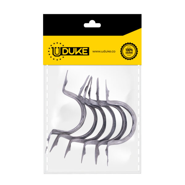 GRAPA CONDUIT GALVANIZADA 1/2 DOBLE ALA PQT X 6 UDUKE Item: 836AK