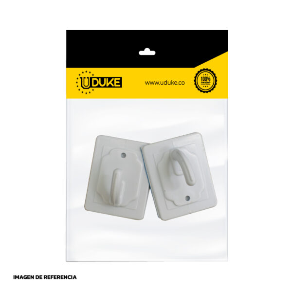 GANCHO ADHESIVO JUMBO BISELADO # 4 (480) PQT X 2 UDUKE Item: 4353K