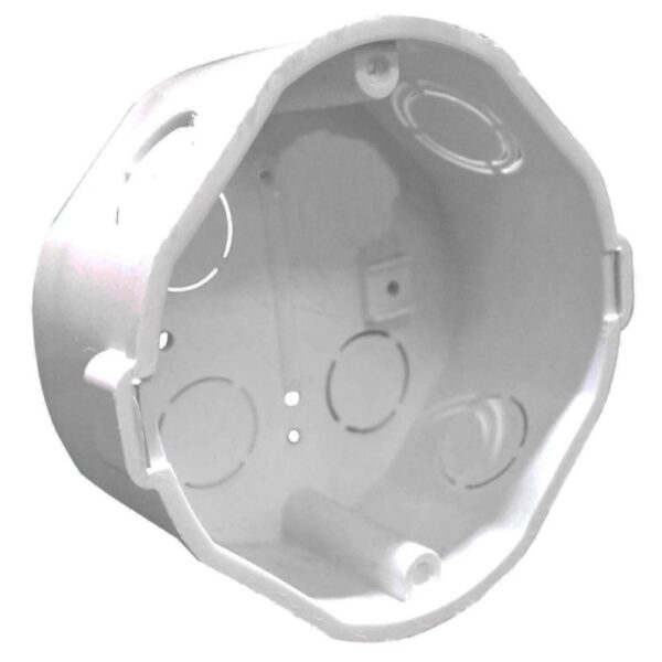 CAJA PLASTICA OCTAGONAL BLANCA INDUMA CERTICADA (X540)(T1202-0031) Item: 7601