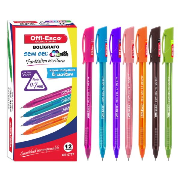 BOLIGAFO S/GEL 0.7 SURTIDO OE-077F