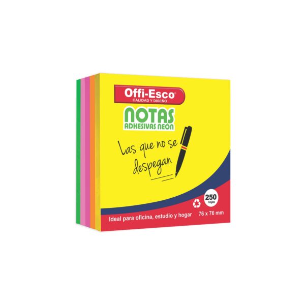 NOTAS ADHESIVAS OE-374 76*76 TACO 4 COLOR P144 250H