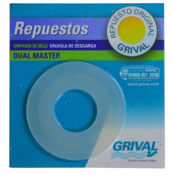 LINEA GRIVAL REPUESTO EMPAQUE UNIDAD DE SELLE PARA VALVULA DE DESCARGA DUAL MASTER (O22630001) Item: 13193