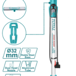 INFLADOR DE PIE 160PSI CON SOPORTE SUPER TOTAL (TMPP3201)
