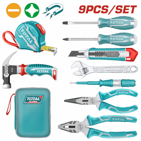 KIT DE HERRAMIENTAS 9PZS TOTAL SUPER SELECT (THKTHP90097)