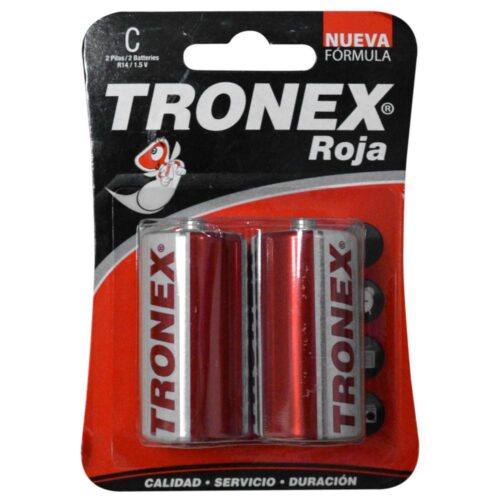 PILA TRONEX ROJA MEDIANA C (PAR) Item: 10495