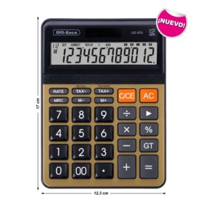 CALCULADORA ELECTRONICA 12 DIGITOS OE-974 DUAL P120