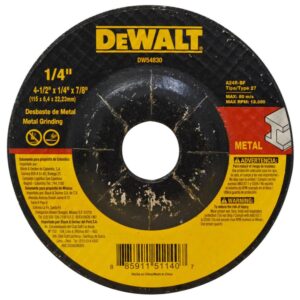 Disco Dewalt P/M 4 1/2 x 1/4 (DW54830)