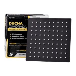 DUCHA CUADRADA DE 8 NEGRA (1620223)