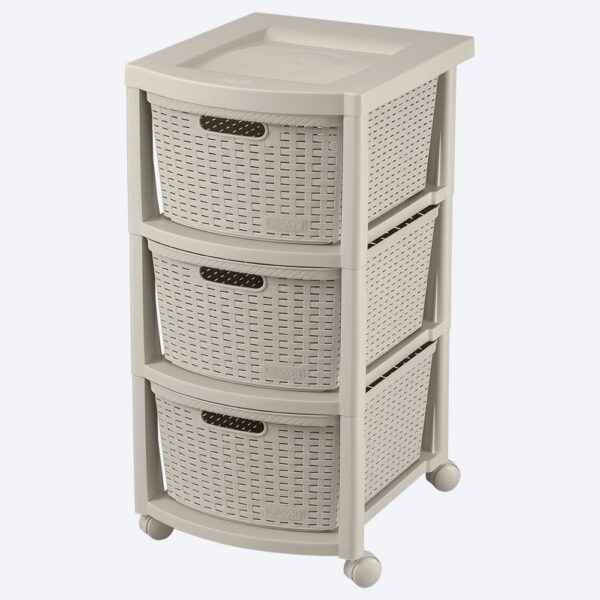 CAJONERO ATTAN 3 GAVETAS TAUPE RIMAX Item: 18986
