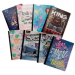 CUADERNO DOBLE LINEA 50 HOJAS C/STIKER