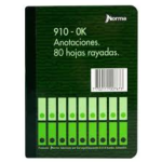 LIBRO 910-OK ANOTACIONES 80 HOJAS RAYADAS