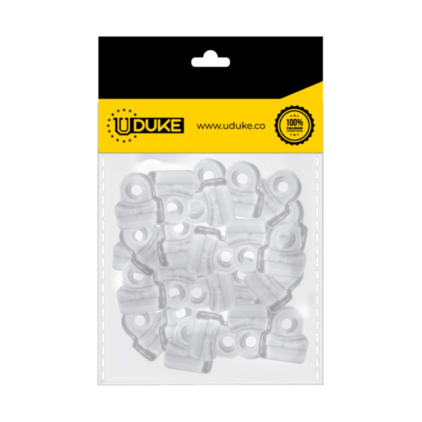 CHAPETA CANDADO PLASTICA ESPEJOS Y VIDRIOS PQT X 20 UDUKE B4B5049K