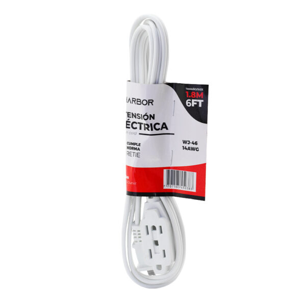 EXTENSION BLANCA 1,8MTS VHARBOR (WJ-46-6FT) Item: 19330