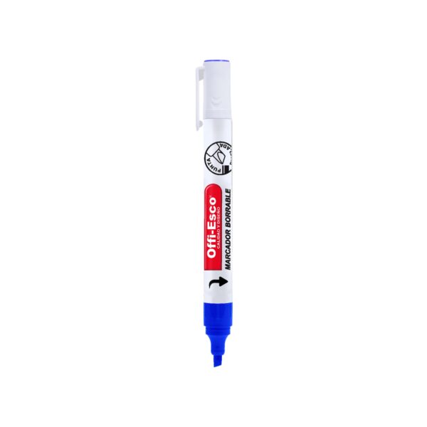 MARCADOR BORRABLE RECARGABLE OE-507 AZUL