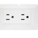 LINEA BK BLANCA INCRUSTAR TOMA DOBLE VHARBOR 110-220V (118Z-06)(HT1521) Item: 1747H