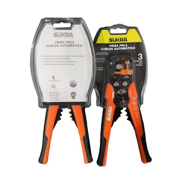 ALICATE PELACABLE AUTOMATICO Y PONCHADORA 8″ SUKRA (36536) REF 21085