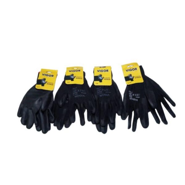 GUANTE NITRILO SEGURIDAD NEGRO TALLA XL-10 VIGOR