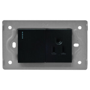TOMA SWICHE LUXOR NEGRA INTERCAMBIABLE SIN TAPA S/M (V17-018)