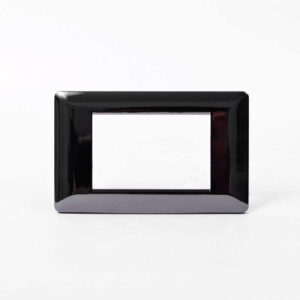 Toma Telefono + TV Luxor Negra Intercambiable sin Tapa (V17-036)