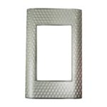 TAPA LUXOR PLATA CON VISOS 3D (V18-02PB)