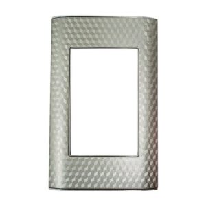TAPA LUXOR PLATA CON VISOS 3D (V18-02PB)