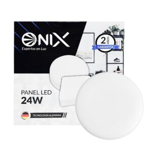 Panel LED 24W Redondo S/P sin Marco Luz Dia 6500K Onix Frameless (ZFR514)