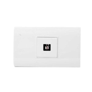 Linea Bk Plus Blanca Incrustar Toma Telefono (118K-17) (HT20683)