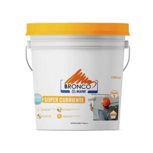 PINTURA VINILO SUPER CUBRIENTE GALON BLANCO TIPO 1 BRONCO (4BK4300004)