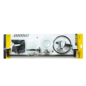 KIT ACCESORIOS PARA BAÑO X 6 PIEZAS NEGRO UDUKE (HT2163)