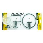 KIT ACCESORIOS PARA BAÑO X 3 PIEZAS NEGRO UDUKE (HT2165)