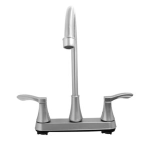 MEZCLADOR LAVAPLATOS ALETA 8" SATINADO ABS UDUKE (HT2168)