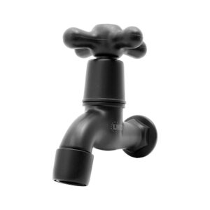 GRIFO NEGRO 1/2 x 3/4" ABS UDUKE (HT2176)