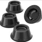 SOPORTE PARA LAVADORA EN CAUCHO JUEGO X 4 UNDS