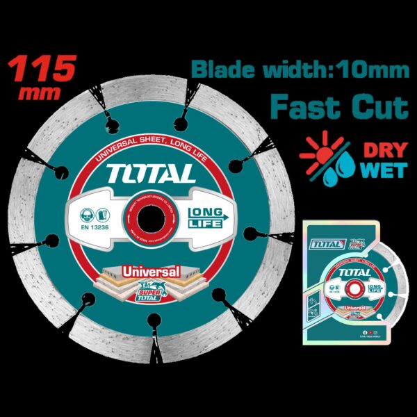 DISCO DIAMANTADO SEGMENTADO 4 1/2"SUPER TOTAL (TAC2111153)