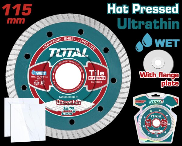 DISCO DIAMANTADO TURBO 4 1/2" INDUSTRIAL SUPER TOTAL (TAC2131151HT)