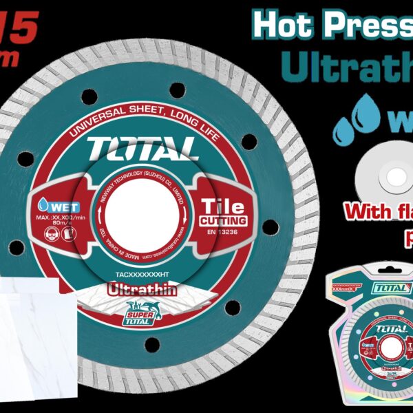DISCO DIAMANTADO TURBO 4 1/2" INDUSTRIAL SUPER TOTAL (TAC2131151HT)