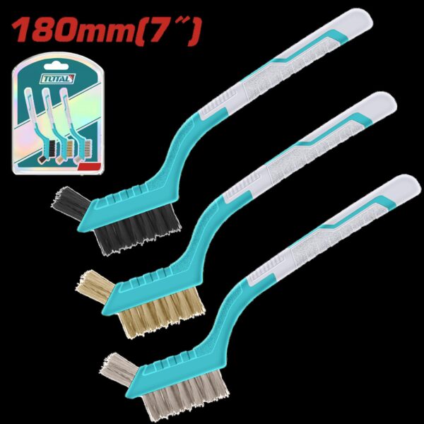 SET DE CEPILLO DE ALAMBRE 7" X 3 PCS SUPER TOTAL (TAC38033)