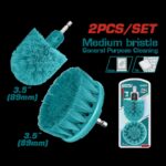 Set de Cepillo para Taladro 3,5" Juego x 2 Pcz Industrial Super Total (TACM2335)