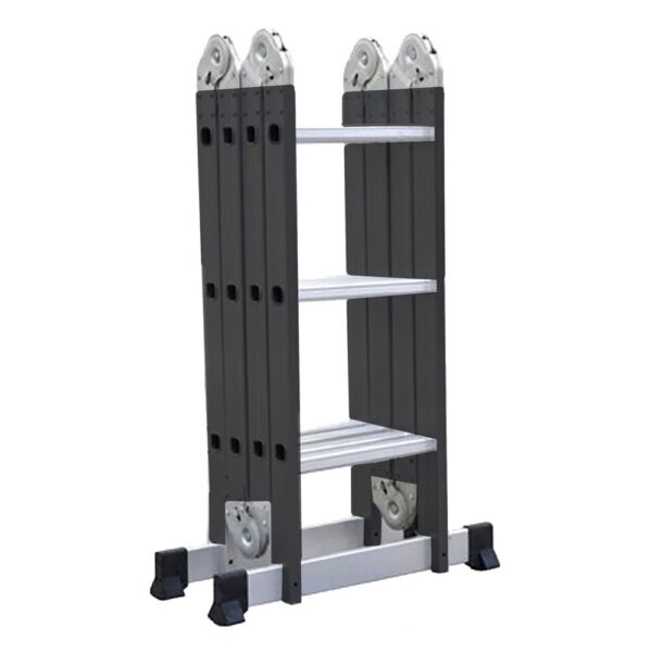 ESCALERA MULTIPOSICIONES NEGRA 16 PELDAÑOS VHARBOR SIN PLATAFORMA (4.8MTRS)(150KLS)(HT3163)