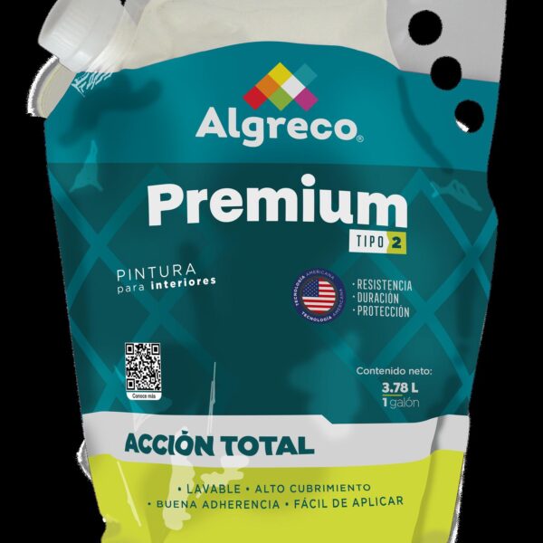 PINTURA VINILO PREMIUM TIPO 2 BLANCO GALON EN BOLSA (90400111)