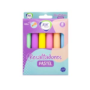 RESALTADOR AH ROYAL PASTEL X 6 UNDS (PAC3578)
