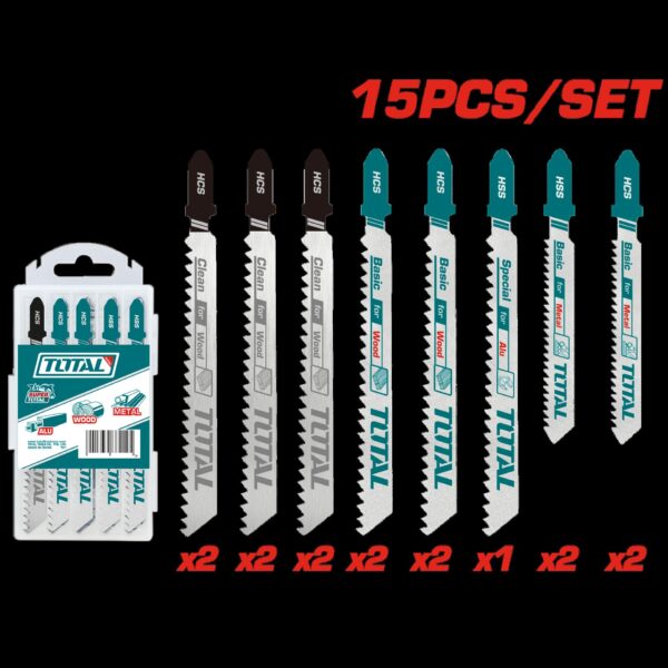 SET DE SEGUETA SIERRA CALADORA X 15 PZS SUPER TOTA (TAC1501)