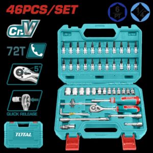 Rache con Copas 1/4 x 46 Pzs Industrial Super Total (THT141462)