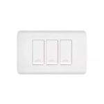 LINEA AVE  BLANCA INCRUSTRAR SWICHE TRIPLE (15013)