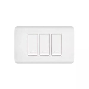 LINEA AVE  BLANCA INCRUSTRAR SWICHE TRIPLE (15013)