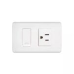 LINEA AVE  BLANCA INCRUSTRAR TOMA SWICHE (15016N)