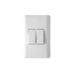 LINEA AVE  BLANCA INCRUSTRAR SWICHE DOBLE CONMUTABLE (15022)