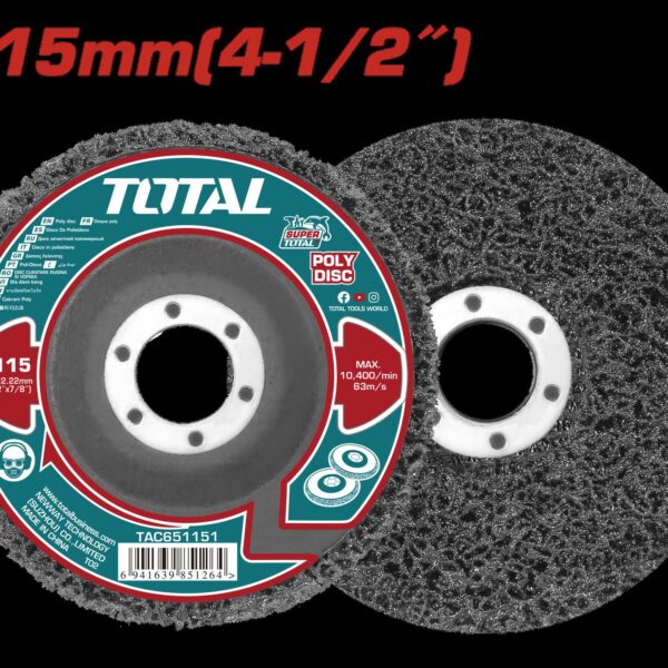DISCO ABRASIVO DE POLIETILENO 4-1/2" SUPER TOTAL (TAC651151)